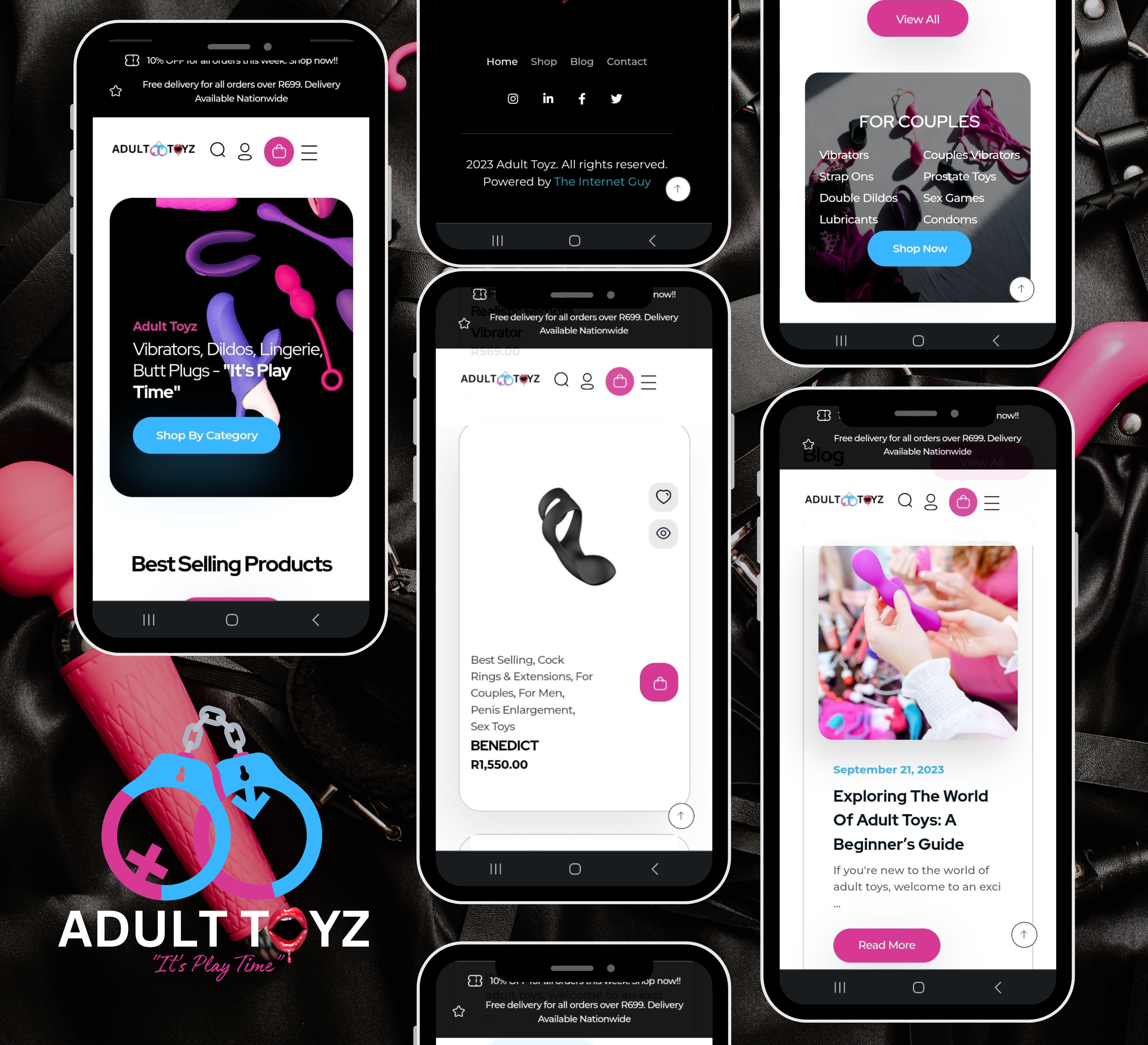 Adult Toyz website demonstration. theinternetguy.online