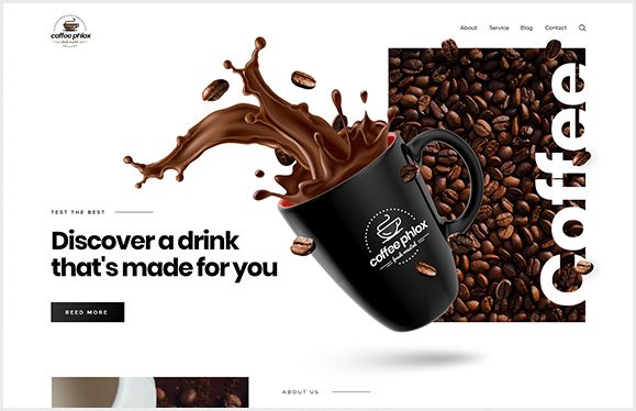 Coffee Shop Website Template - The Internet Guy