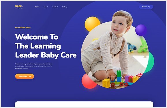 Kindergarten Website Template - The Internet Guy