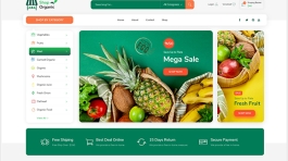 Organic Shop Website Template - The Internet Guy