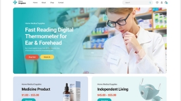 Pharmacy Shop Website Template - The Internet Guy