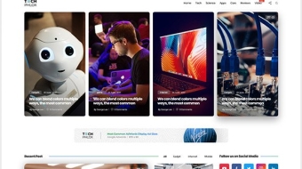 Tech Magazine Website Template